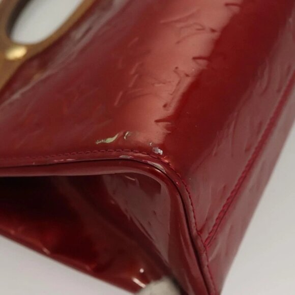 LOUIS VUITTON Vernis Roxbury Drive Hand Bag 2way Red M91987 LV Auth bs28210 - Picture 12 of 16